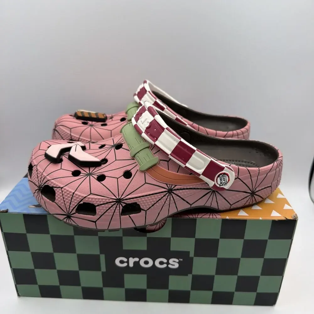 Crocs Classic Clog x Demon Slayer Nezuko US Men’s size 7 W 9 Accessories Read